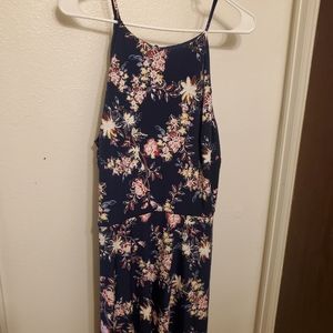 Fortune + Ivy blue flower knit dress